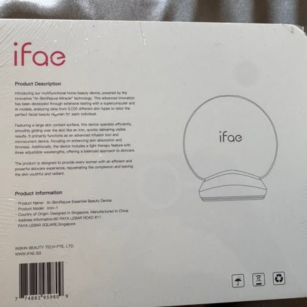 iFae 3 in 1 Microcurrent Light Therapy Facial Skin Rejuvenation Handheld NEW